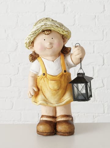 Boltze Figurki dekoracyjne (2 szt.) "Nicci" w kolorze żółto-zielonym - wys. 41 cm