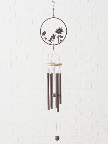 Boltze 2-delige set: windgongen "Esra" zwart - (L)47 cm