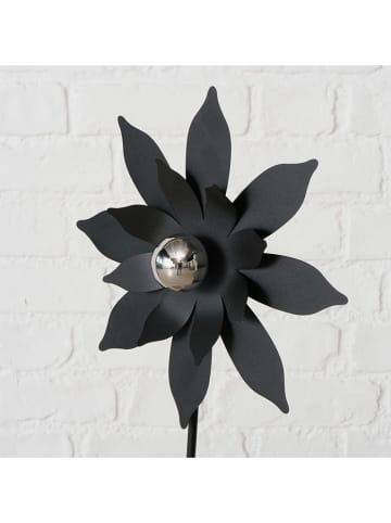 Boltze 2er-Set: Gartenstäbe "Sigalo" in Schwarz - (H)112 cm