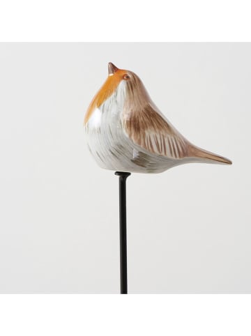 Boltze Tuinsteker "Robin" lichtbruin - (H)80 cm