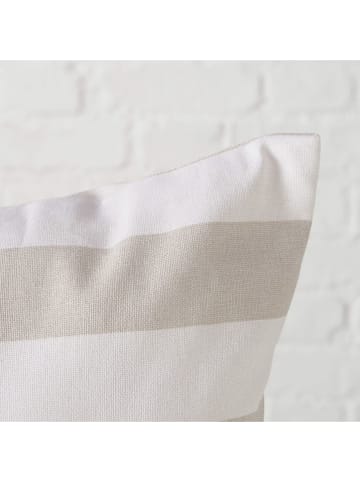 Boltze Kissen "Sands" in Beige/ Weiß - (L)45 x (B)45 cm