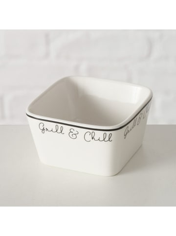 Boltze 3er-Set: Servierschalen "BBQ" in Weiß - (B)7 x (H)7 x (T)4 cm