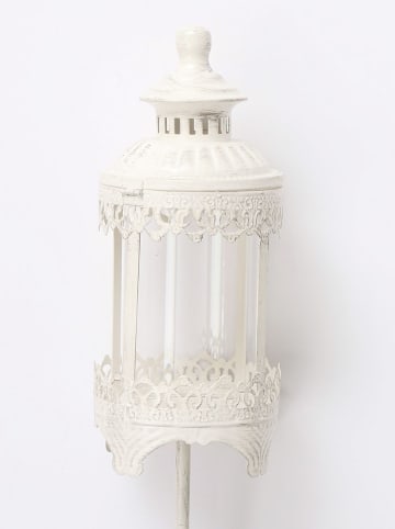 Boltze Gartenstab-Laterne "Penelope" in Creme - (H)113 cm