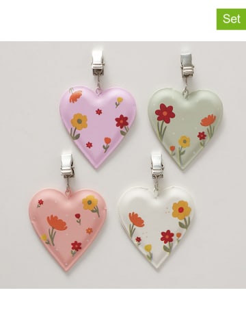 Boltze 4er-Set: Tischdeckenbeschwerer "Farina" in Bunt - (B)6 x (H)7 cm