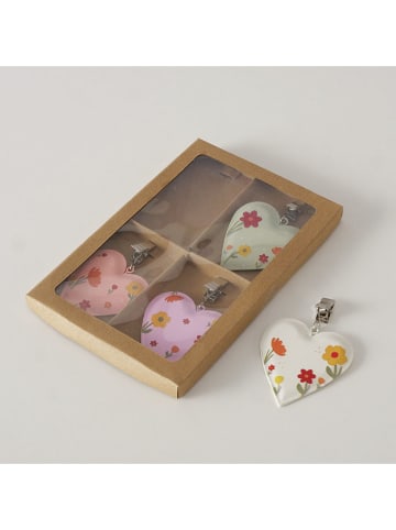 Boltze 4er-Set: Tischdeckenbeschwerer "Farina" in Bunt - (B)6 x (H)7 cm