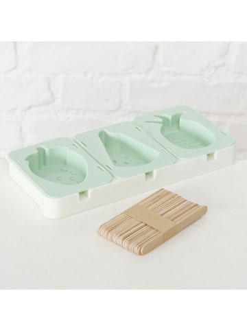 Boltze Ijsblokjesvorm "Frutta" turquoise/beige - (B)10 x (H)22 x (D)2,2 cm