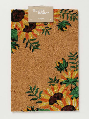 Boltze Fußmatte "Sonnenblume" in Hellbraun - (L)40 x (B)60 cm