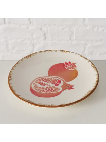 Boltze Ontbijtbord "Granaatappel" bruin/rood - Ø 16 cm