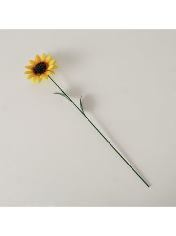 Boltze Dekoracja ogrodowa "Sunnie" w kolorze żółtym - wys. 58 cm