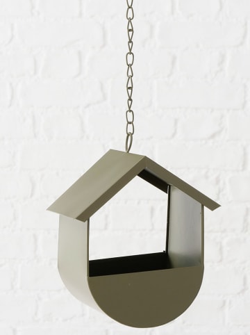 Boltze Vogelfutterstation "Cesar" in Grün - (H)21 cm