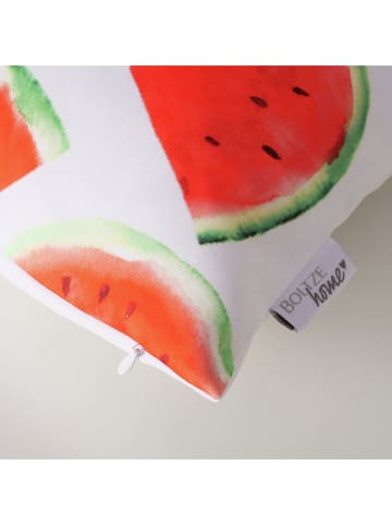 Boltze Kissen "Watermelon" in Rot - (L)45 x (B)45 cm