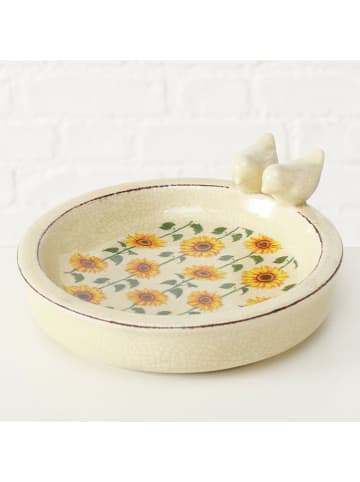 Boltze 2er-Set: Vogeltränken "Sinje" in Gelb - Ø 22,5 cm