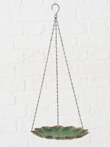 Boltze Vogeltränke "Lotus" in Grün - (L)55 x  Ø 24 cm