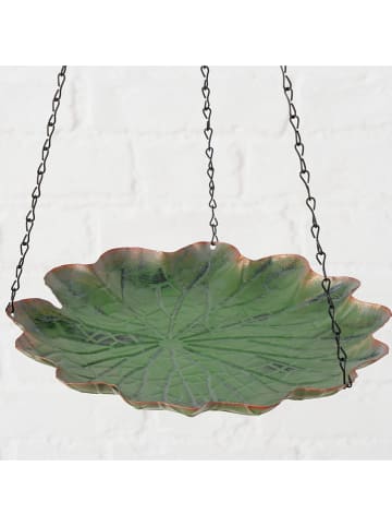 Boltze Vogeltränke "Lotus" in Grün - (L)55 x  Ø 24 cm