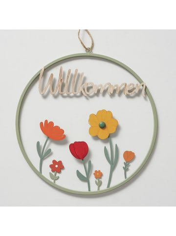 Boltze 2-delige set: decohangers "Farina" meerkleurig - Ø 30 cm