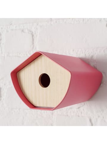 Boltze Vogelhaus "Giardino" in Pink - (B)16 x (H)12 x (T)14,5 cm