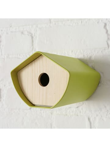 Boltze Vogelhaus "Giardino" in Grün - (B)16 x (H)12 x (T)14,5 cm
