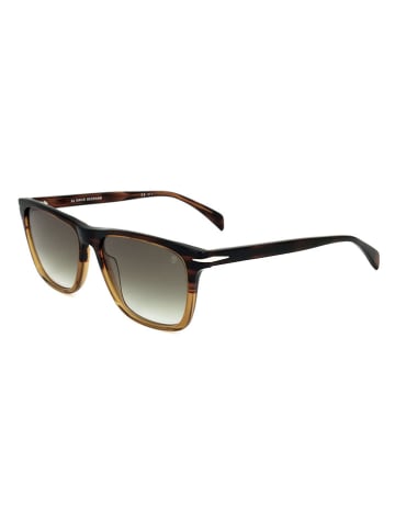 David Beckham Herren-Sonnenbrille in Braun/ Grau