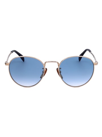 David Beckham Herren-Sonnenbrille in Blau/ Gold