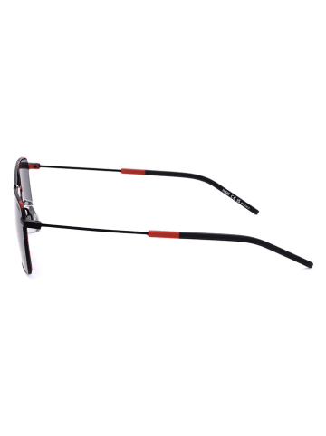 HUGO Herenzonnebril zwart/rood