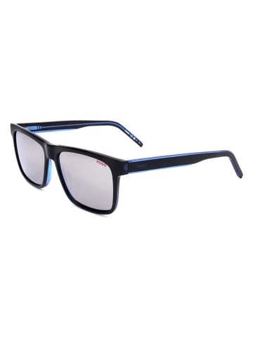 HUGO Herren-Sonnenbrille in Schwarz/ Blau