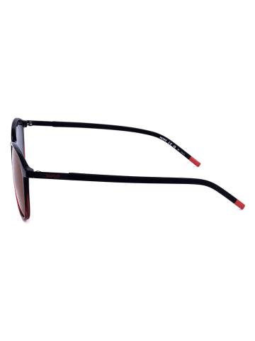 HUGO Herren-Sonnenbrille in Schwarz/ Rot