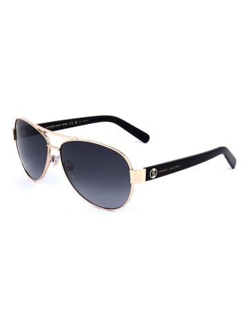 Marc Jacobs Damen-Sonnenbrille in Schwarz/ Gold
