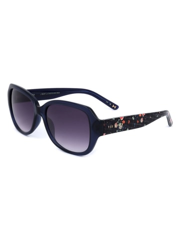 Ted Baker Damskie okulary przeciwsłoneczne w kolorze granatowym