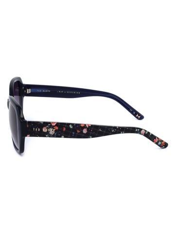 Ted Baker Damskie okulary przeciwsłoneczne w kolorze granatowym