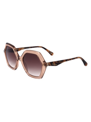 Ted Baker Damen-Sonnenbrille in Beige/ Braun