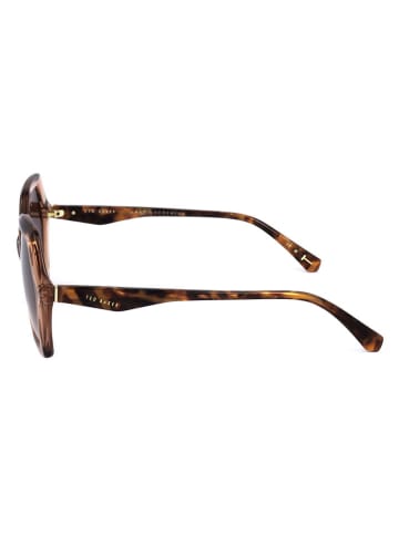 Ted Baker Damen-Sonnenbrille in Beige/ Braun