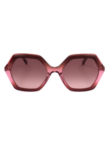 Ted Baker Damskie okulary przeciwsłoneczne w kolorze jasnoróżowo-brązowym