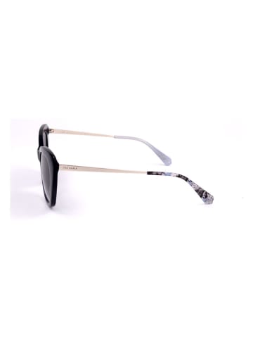 Ted Baker Damen-Sonnenbrille in Dunkelblau-Gold/ Lila