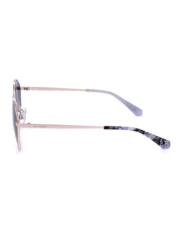 Ted Baker Damskie okulary przeciwsłoneczne w kolorze złoto-fioletowym