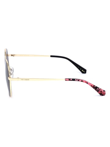Ted Baker Damen-Sonnenbrille in Gold/ Schwarz
