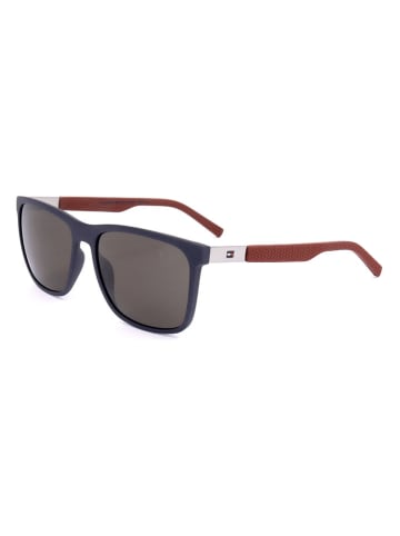 Tommy Hilfiger Herren-Sonnenbrille in Blau-Bordeaux/ Braun