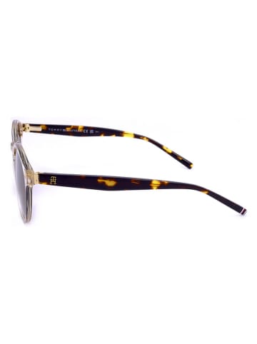 Tommy Hilfiger Damen-Sonnenbrille in Lila-Beige/ Braun