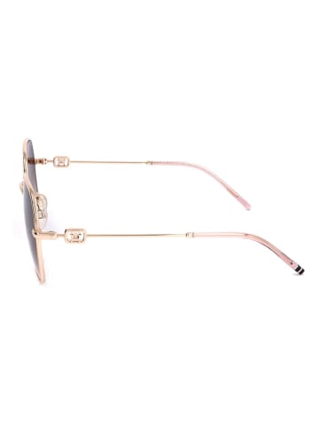 Tommy Hilfiger Damen-Sonnenbrille in Gold/ Rosa