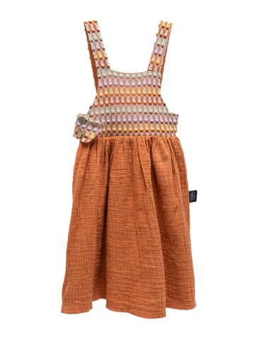 Moi Noi Kleid in Hellbraun/ Bunt
