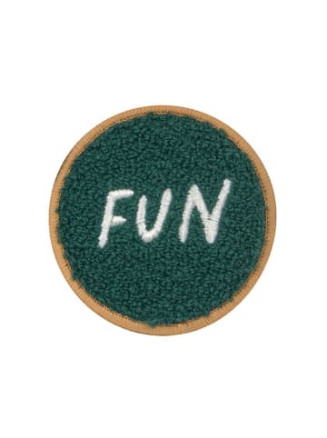 Lässig 3er-Set: Patches "Little Gang Smile/Fun" in Blau/ Hellbraun/ Grün