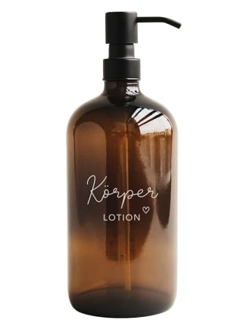 Eulenschnitt Lotionspender in Braun - 1 l