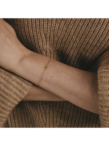 Eulenschnitt Vergold. Armkette mit Schmuckelementen