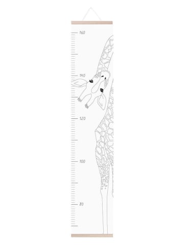 Eulenschnitt Messlatte "Giraffe" in Weiß - (B)19,5 x (H)100 cm