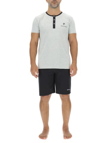 Pierre Cardin Piżama w kolorze szaro-czarnym