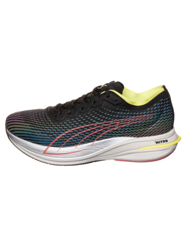 Puma Hardloopschoenen "Deviate Nitro WTR" zwart/blauw/zilverkleurig