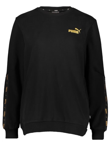 Puma Sweatshirt "ESS+ Tape Golden" zwart