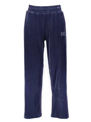 Puma Sweatbroek "Essentials Plus Velour" donkerblauw