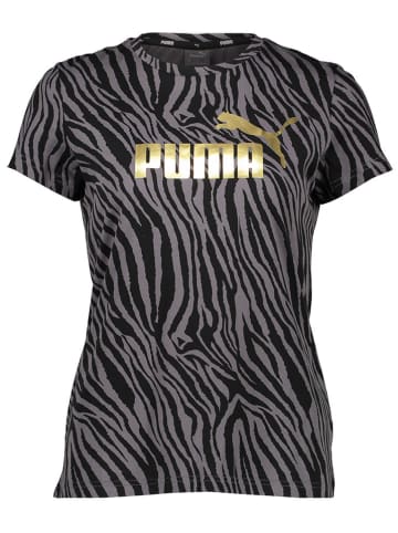 Puma Shirt "ESS+" in Schwarz/ Grau