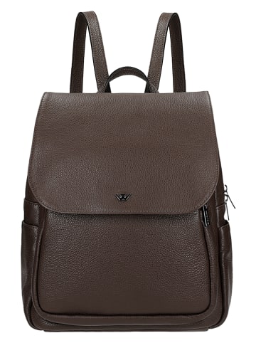 Wojas Leder-Rucksack in Braun - (B)28 x (H)33 x (T)13 cm