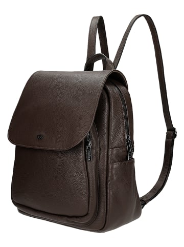 Wojas Leder-Rucksack in Braun - (B)28 x (H)33 x (T)13 cm